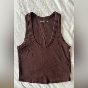 Abercrombie scoop neck crop tank
